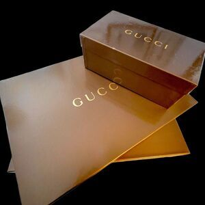 Lot Of 3 Gucci Glossy Boxes Large‎ From Throw Blankets & Mens Shoes